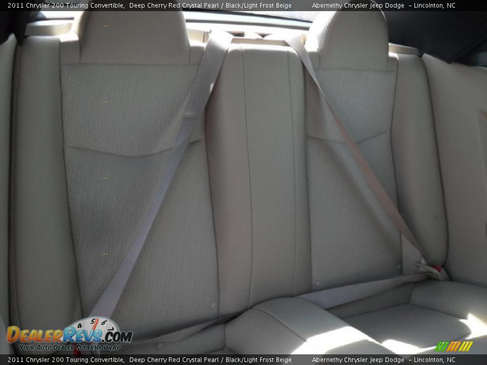 Black/Light Frost Beige Interior - 2011 Chrysler 200 Touring Convertible Photo #22