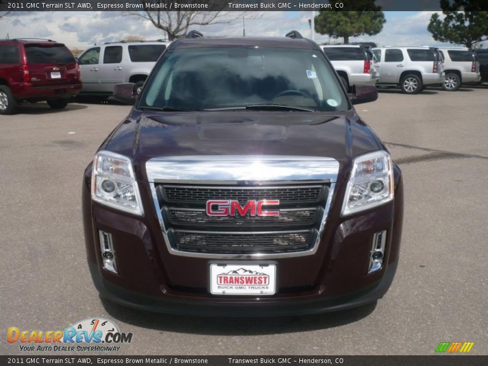 2011 GMC Terrain SLT AWD Espresso Brown Metallic / Brownstone Photo #2