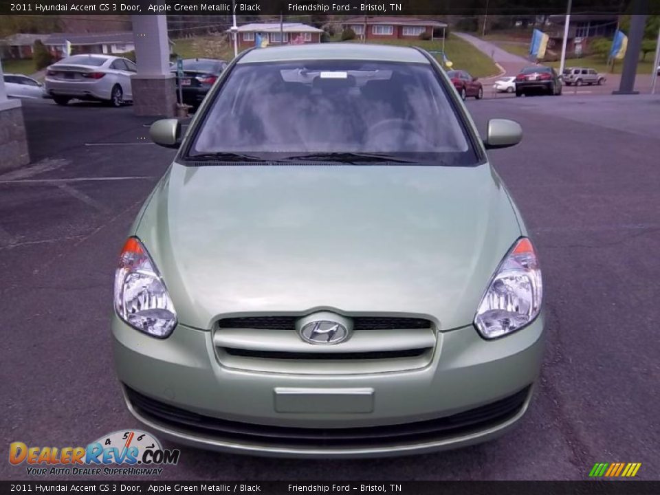 2011 Hyundai Accent GS 3 Door Apple Green Metallic / Black Photo #3