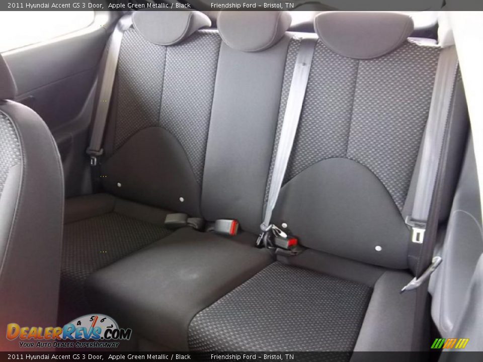 Black Interior - 2011 Hyundai Accent GS 3 Door Photo #17