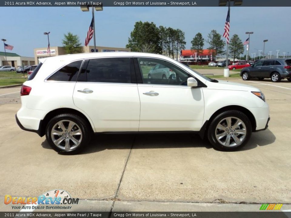 Aspen White Pearl 2011 Acura MDX Advance Photo #4