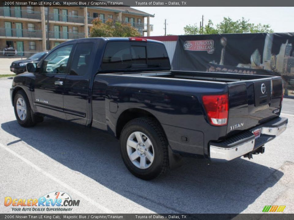 2006 Nissan Titan LE King Cab Majestic Blue / Graphite/Titanium Photo #2