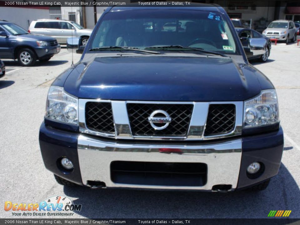 2006 Nissan Titan LE King Cab Majestic Blue / Graphite/Titanium Photo #6