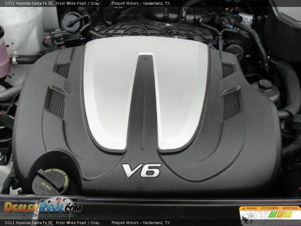 2011 Hyundai Santa Fe SE 3.5 Liter DOHC 24-Valve VVT V6 Engine Photo #17