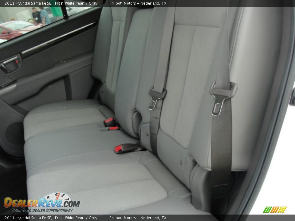 2011 Hyundai Santa Fe SE Frost White Pearl / Gray Photo #22