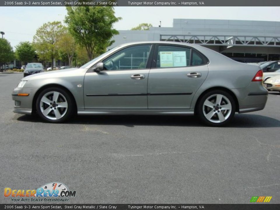 Steel Gray Metallic 2006 Saab 9-3 Aero Sport Sedan Photo #3