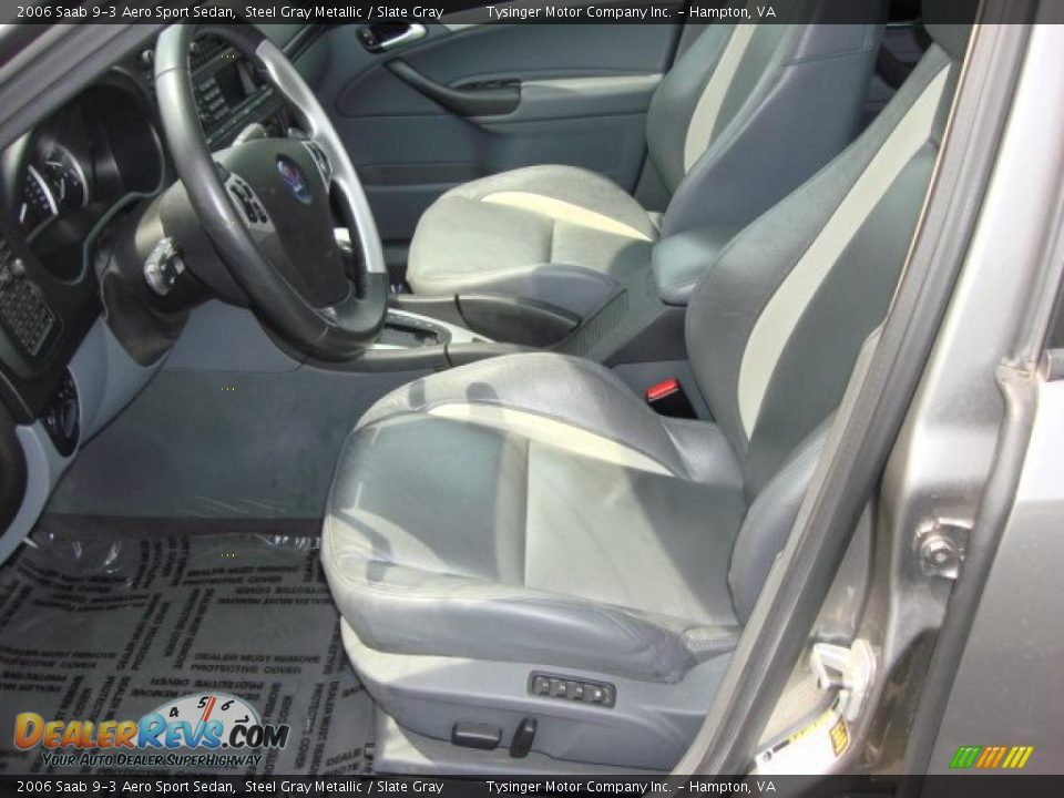 Slate Gray Interior - 2006 Saab 9-3 Aero Sport Sedan Photo #10