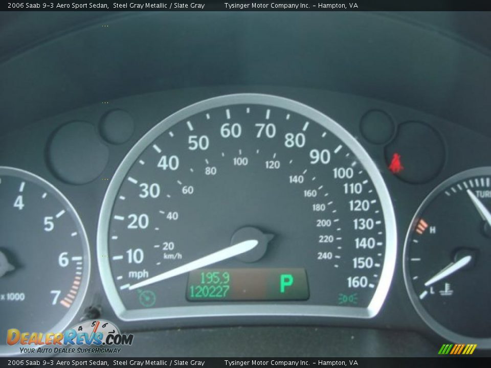 2006 Saab 9-3 Aero Sport Sedan Steel Gray Metallic / Slate Gray Photo #15