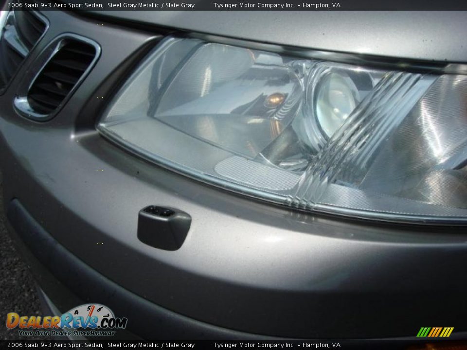 2006 Saab 9-3 Aero Sport Sedan Steel Gray Metallic / Slate Gray Photo #26