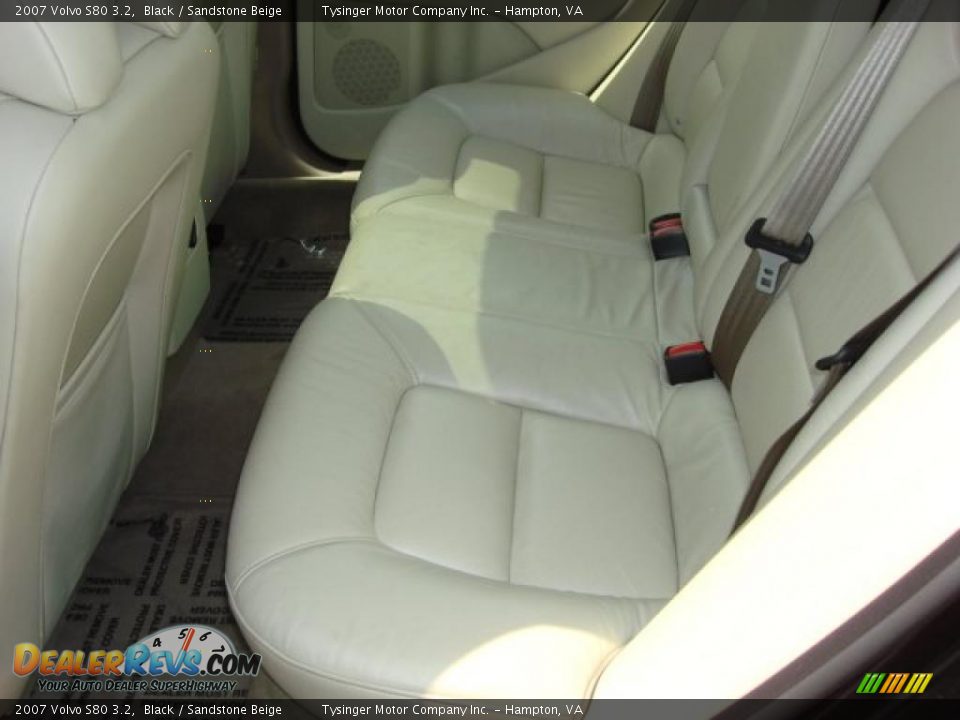 2007 Volvo S80 3.2 Black / Sandstone Beige Photo #11