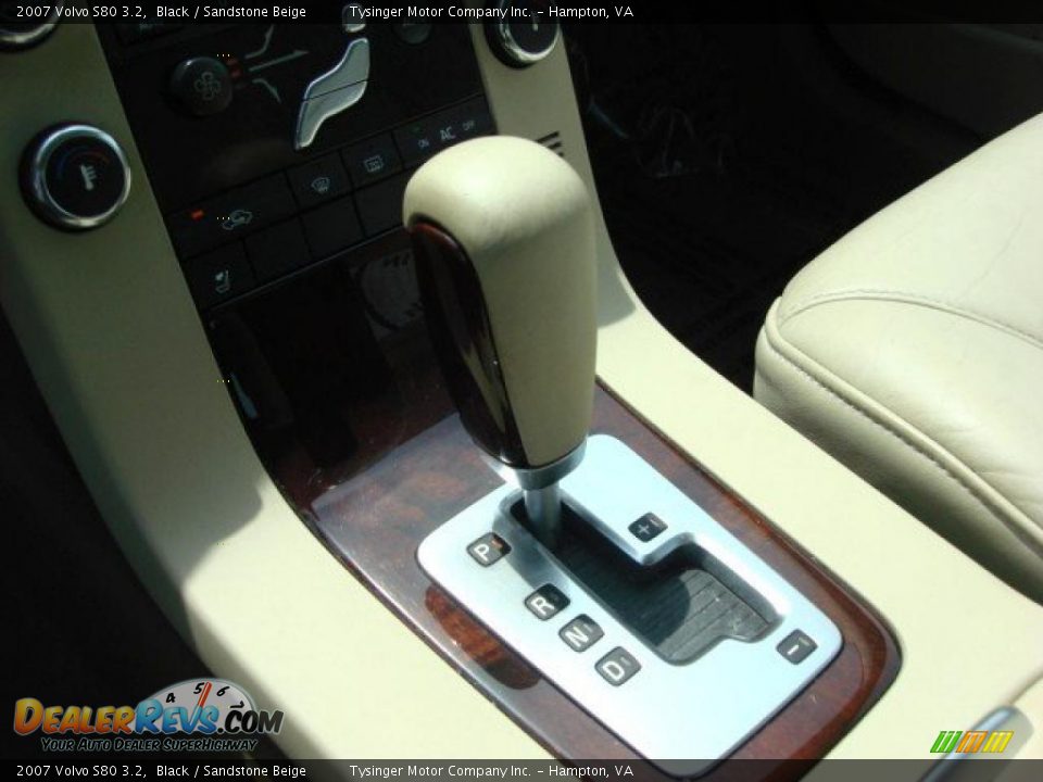 2007 Volvo S80 3.2 Black / Sandstone Beige Photo #20