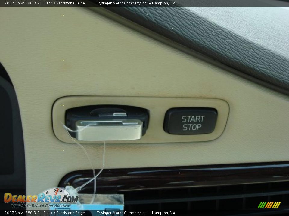 2007 Volvo S80 3.2 Black / Sandstone Beige Photo #21