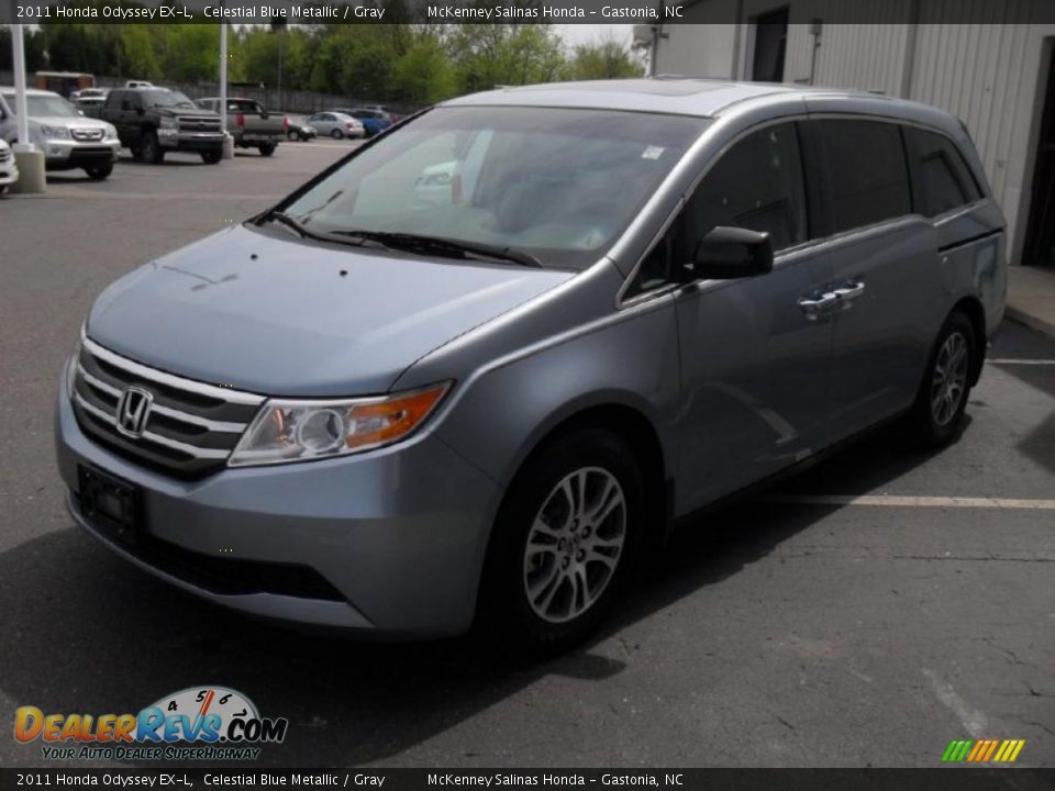 2011 Honda Odyssey EX-L Celestial Blue Metallic / Gray Photo #1