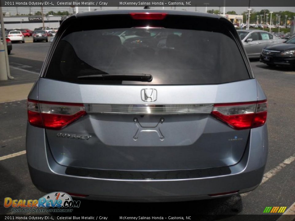 2011 Honda Odyssey EX-L Celestial Blue Metallic / Gray Photo #3