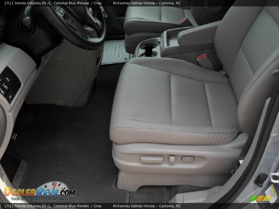 2011 Honda Odyssey EX-L Celestial Blue Metallic / Gray Photo #7