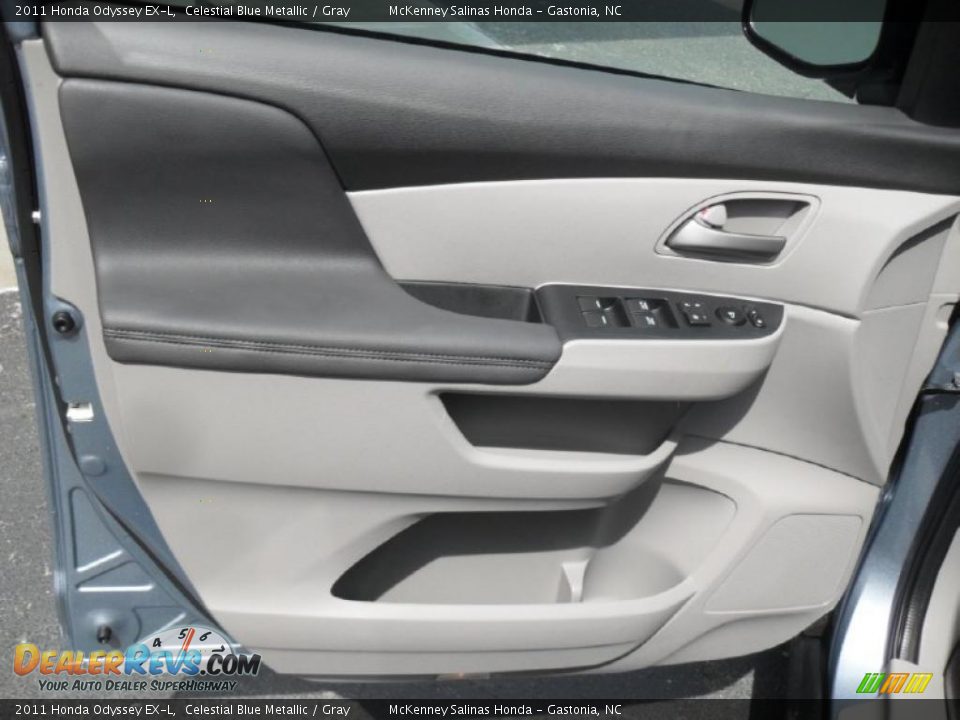 2011 Honda Odyssey EX-L Celestial Blue Metallic / Gray Photo #9