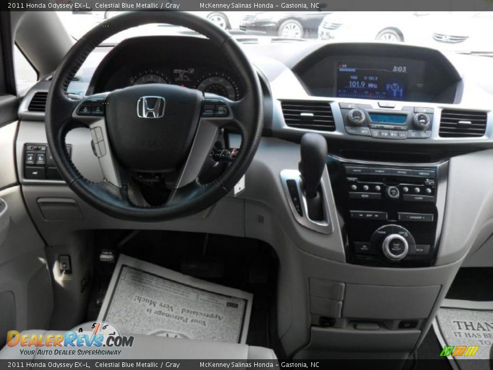 2011 Honda Odyssey EX-L Celestial Blue Metallic / Gray Photo #18