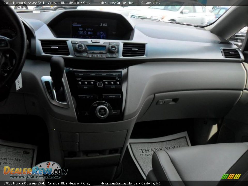 2011 Honda Odyssey EX-L Celestial Blue Metallic / Gray Photo #19