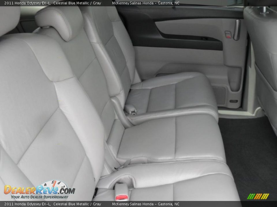 2011 Honda Odyssey EX-L Celestial Blue Metallic / Gray Photo #22