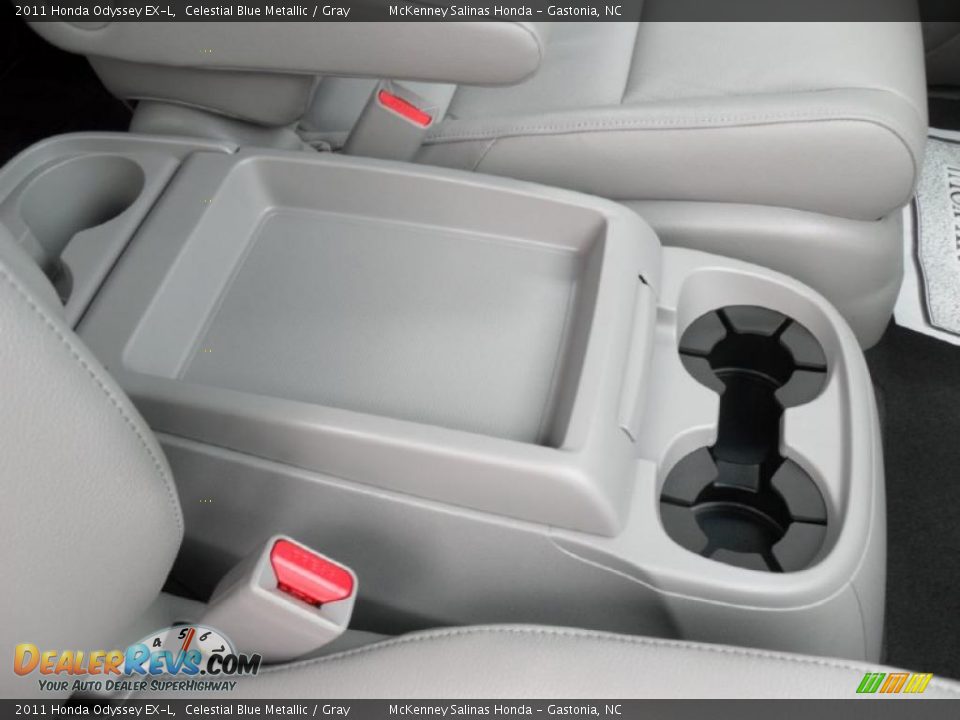 2011 Honda Odyssey EX-L Celestial Blue Metallic / Gray Photo #26