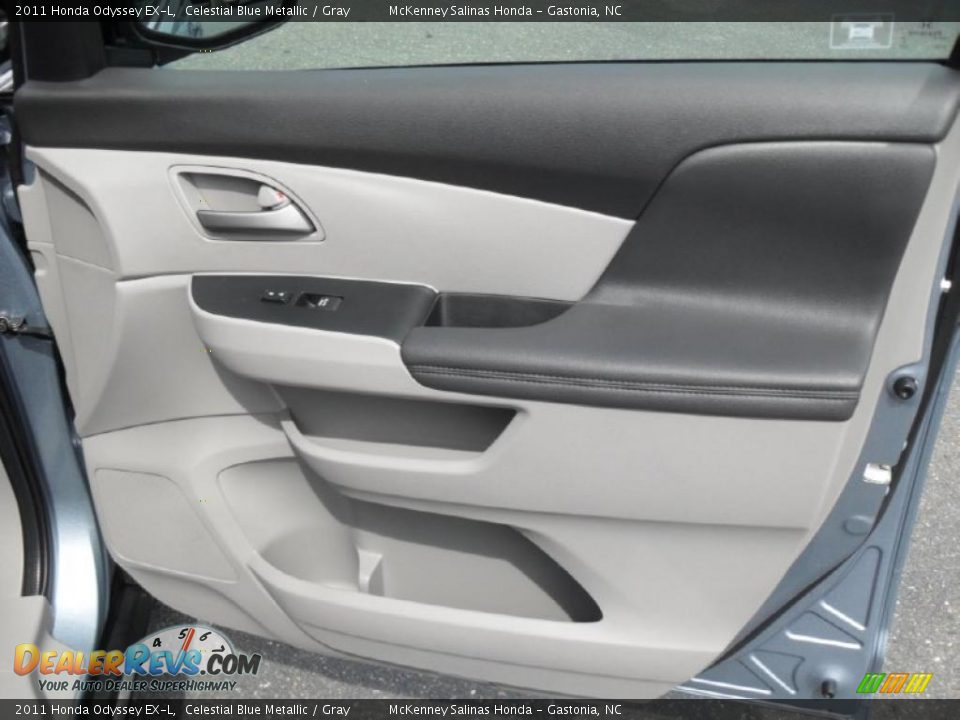 2011 Honda Odyssey EX-L Celestial Blue Metallic / Gray Photo #27