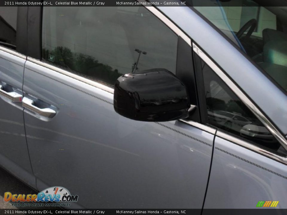 2011 Honda Odyssey EX-L Celestial Blue Metallic / Gray Photo #28