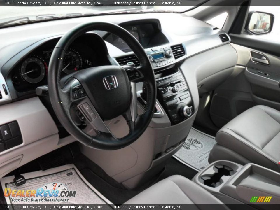 Gray Interior - 2011 Honda Odyssey EX-L Photo #32