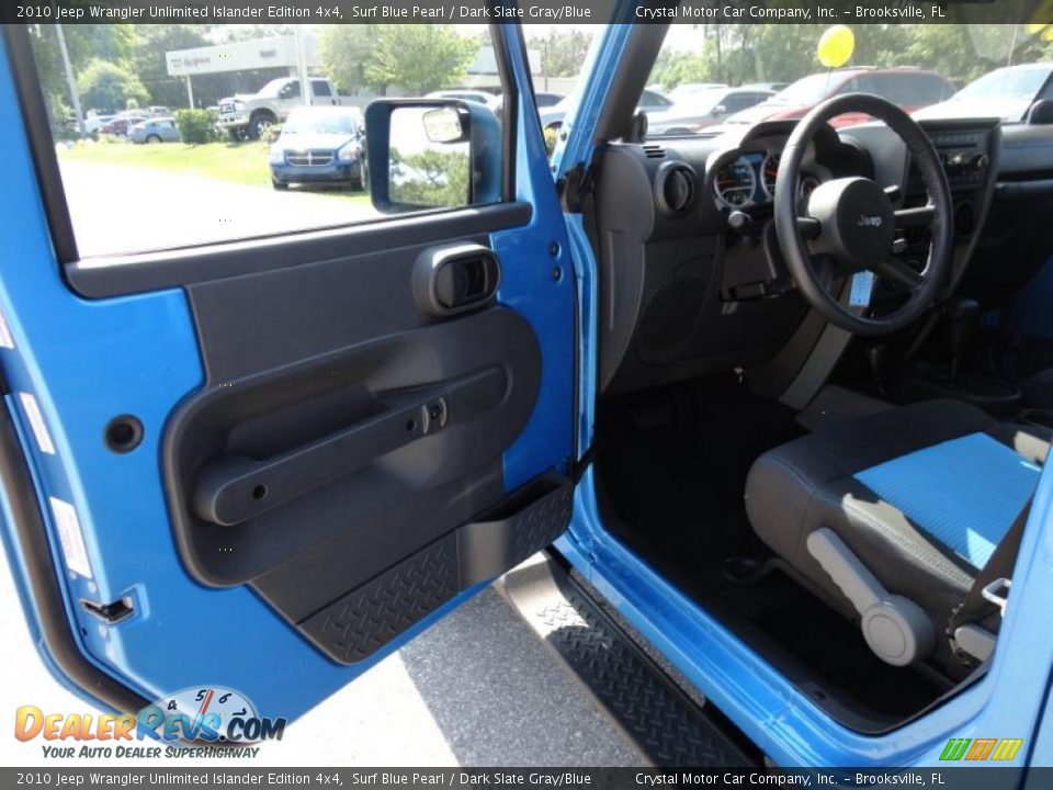 2010 Jeep Wrangler Unlimited Islander Edition 4x4 Surf Blue Pearl / Dark Slate Gray/Blue Photo #4