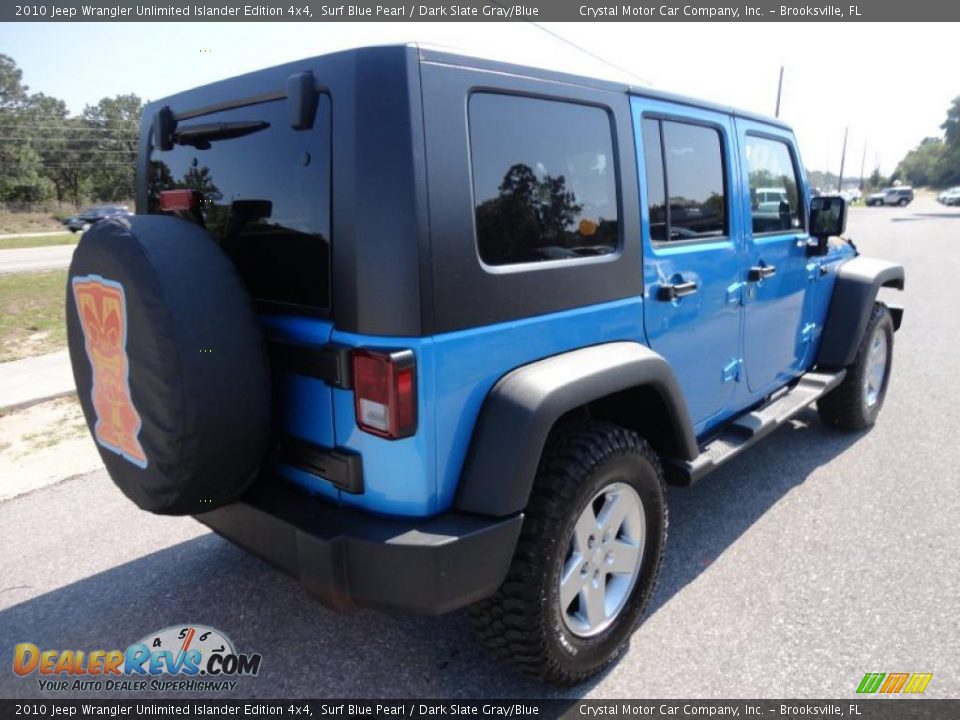 2010 Jeep Wrangler Unlimited Islander Edition 4x4 Surf Blue Pearl / Dark Slate Gray/Blue Photo #12