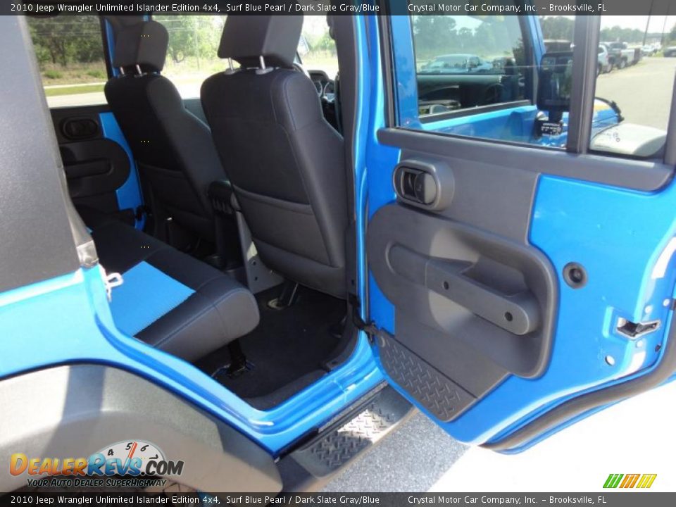 2010 Jeep Wrangler Unlimited Islander Edition 4x4 Surf Blue Pearl / Dark Slate Gray/Blue Photo #15