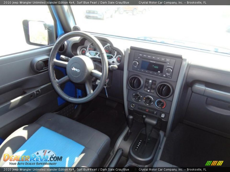 2010 Jeep Wrangler Unlimited Islander Edition 4x4 Surf Blue Pearl / Dark Slate Gray/Blue Photo #17