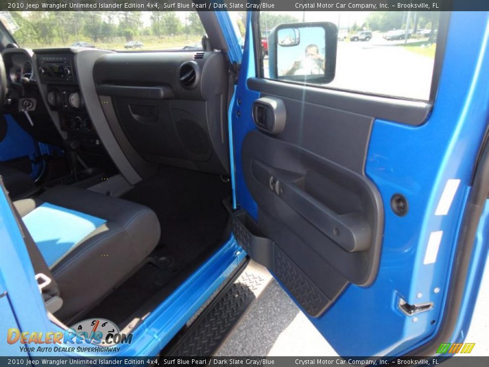2010 Jeep Wrangler Unlimited Islander Edition 4x4 Surf Blue Pearl / Dark Slate Gray/Blue Photo #18