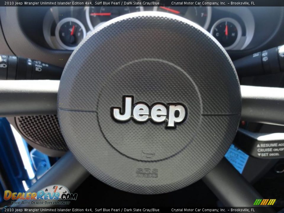 2010 Jeep Wrangler Unlimited Islander Edition 4x4 Surf Blue Pearl / Dark Slate Gray/Blue Photo #34