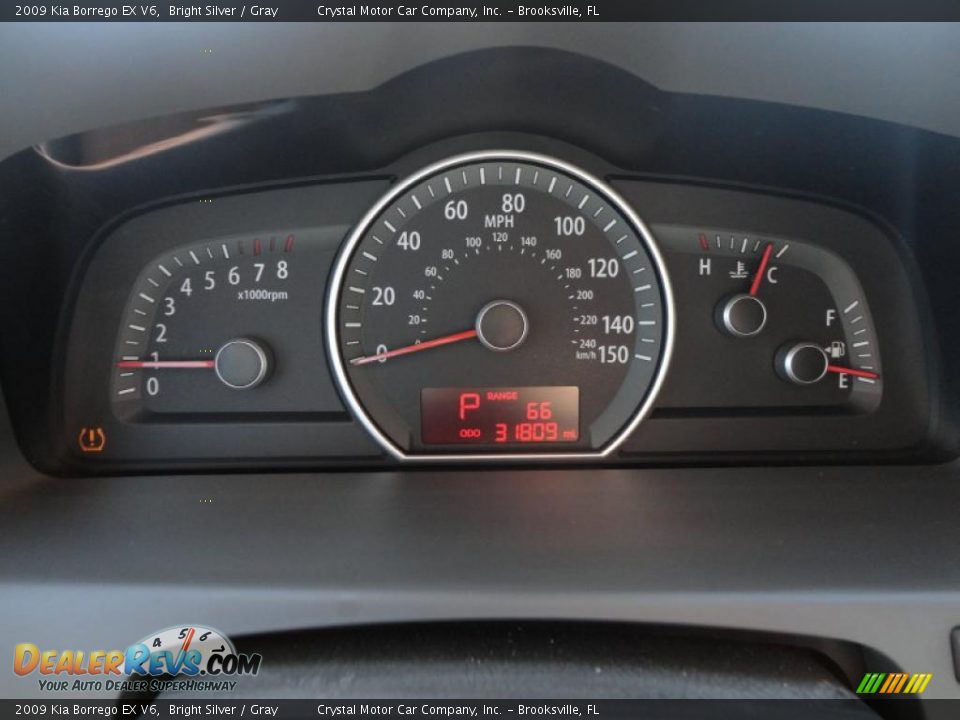 2009 Kia Borrego EX V6 Gauges Photo #31