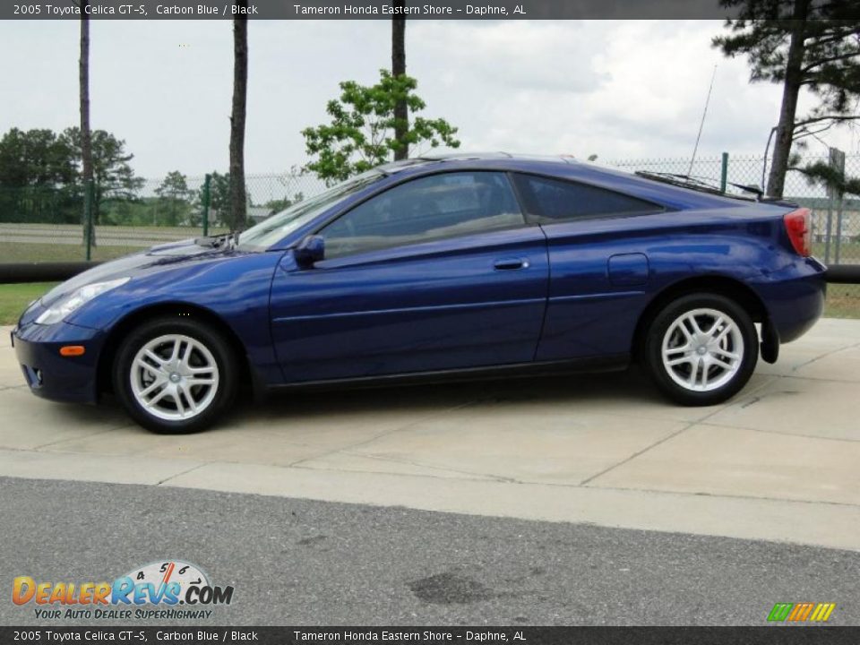 2005 Toyota Celica GT-S Carbon Blue / Black Photo #8