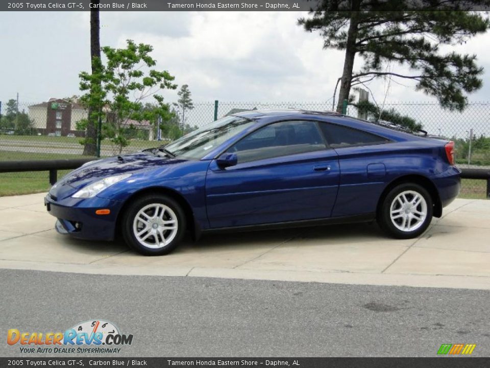 2005 Toyota Celica GT-S Carbon Blue / Black Photo #9