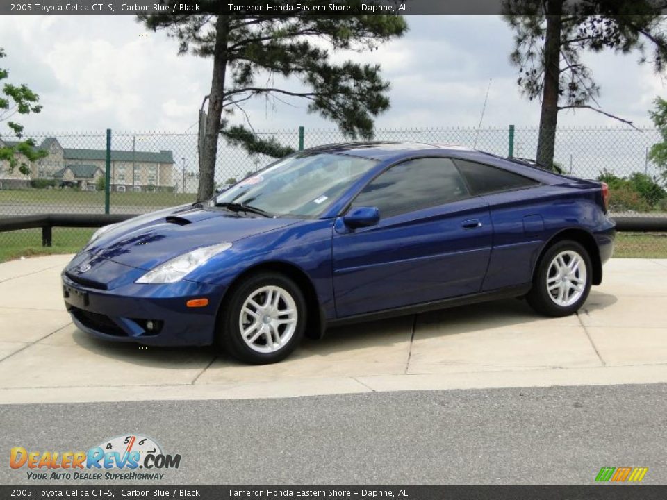 2005 Toyota Celica GT-S Carbon Blue / Black Photo #10