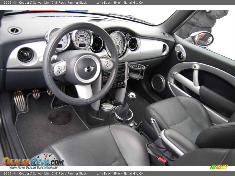 Panther Black Interior 2005 Mini Cooper S Convertible