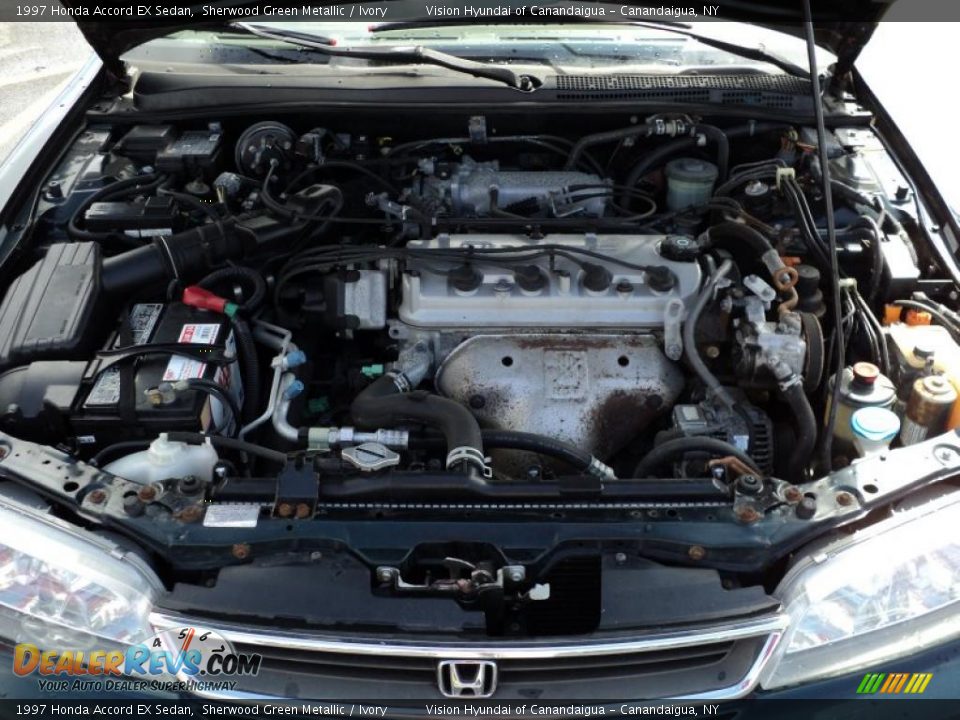 1997 Honda Accord EX Sedan 2.2 Liter SOHC 16-Valve VTEC 4 Cylinder Engine Photo #13