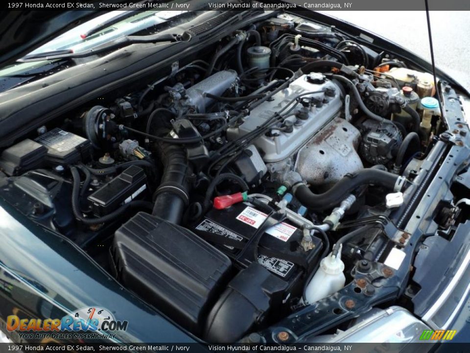 1997 Honda Accord EX Sedan 2.2 Liter SOHC 16-Valve VTEC 4 Cylinder Engine Photo #14