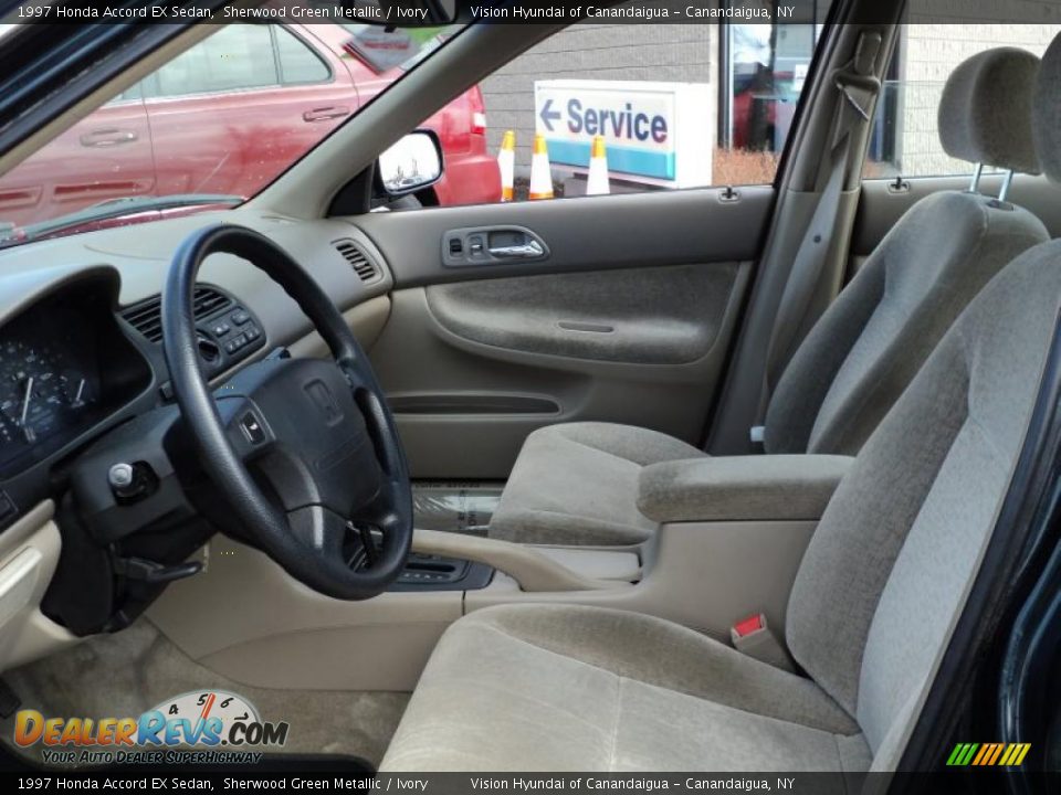 Ivory Interior - 1997 Honda Accord EX Sedan Photo #19