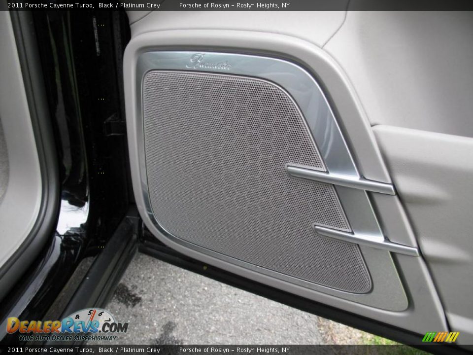 2011 Porsche Cayenne Turbo Black / Platinum Grey Photo #19