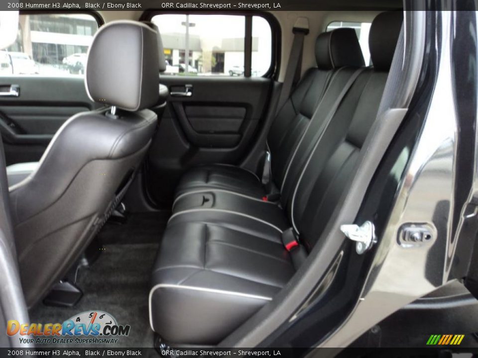 Ebony Black Interior 2008 Hummer H3 Alpha Photo 9