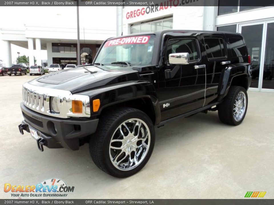 2007 Hummer H3 X Black / Ebony Black Photo #1