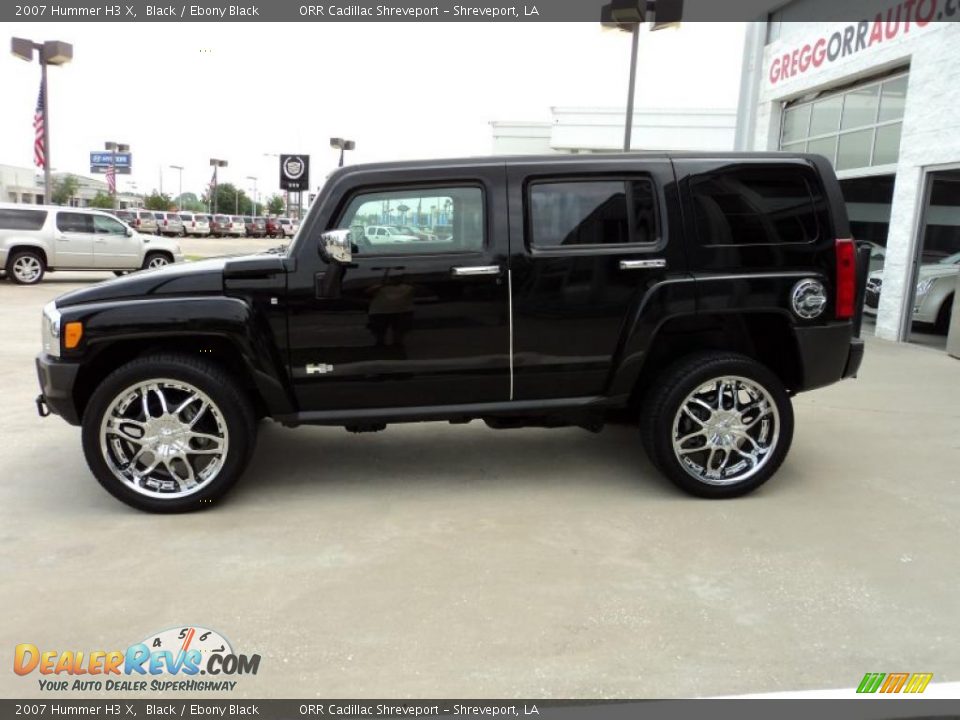 2007 Hummer H3 X Black / Ebony Black Photo #3