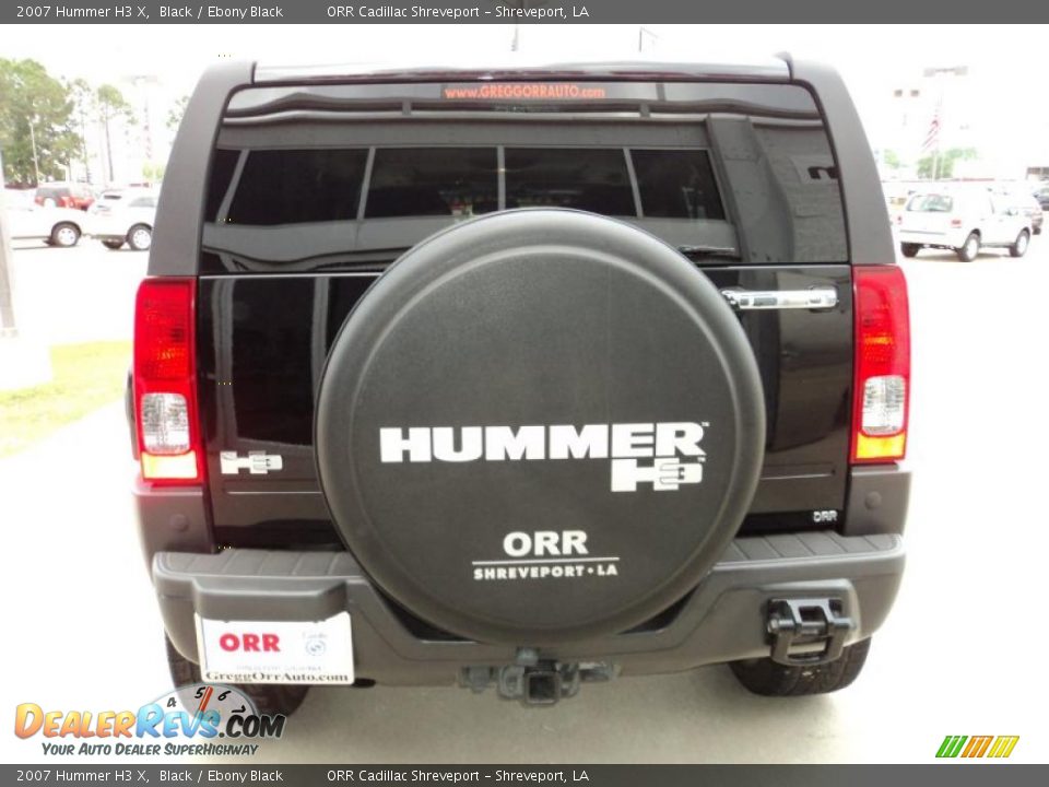 Black 2007 Hummer H3 X Photo #6