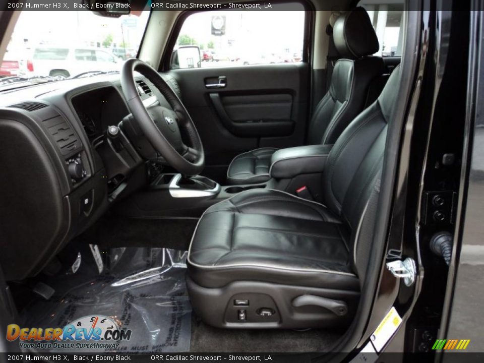 Ebony Black Interior - 2007 Hummer H3 X Photo #8