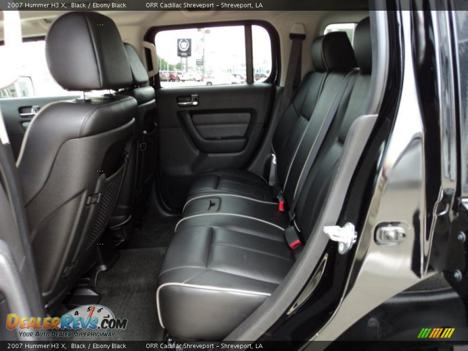 Ebony Black Interior - 2007 Hummer H3 X Photo #9