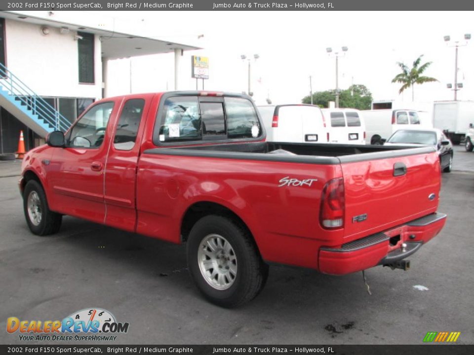 2002 Ford F150 Sport SuperCab Bright Red / Medium Graphite Photo #7