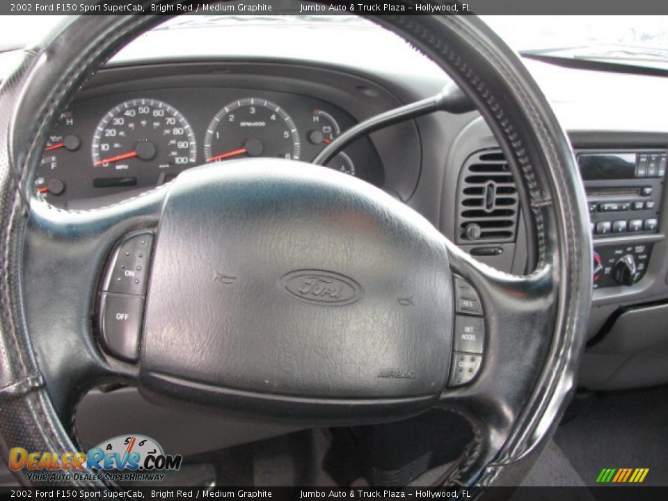 2002 Ford F150 Sport SuperCab Bright Red / Medium Graphite Photo #12